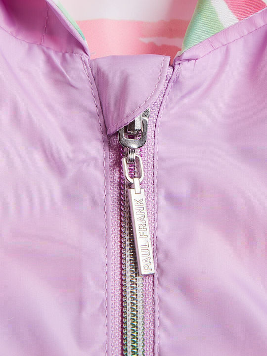 Kids' Casual Jacket Double Sided with Hood Lilac
