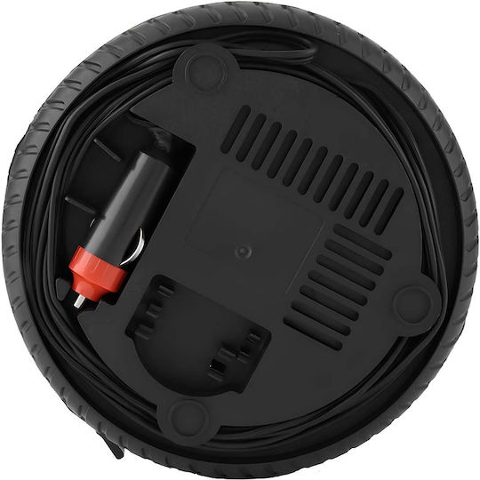 Avizar 12v 20w Portable Air Pump Bicycle Analog Manometer Black
