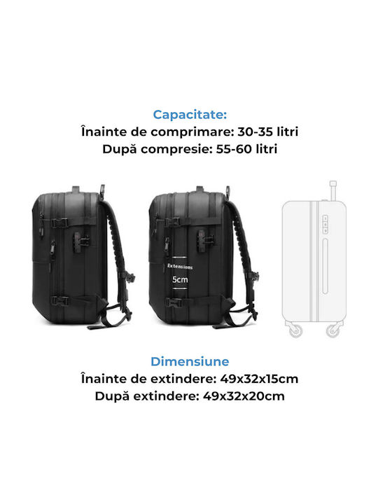 Backpack Αδιάβροχο 60lt Μαύρο