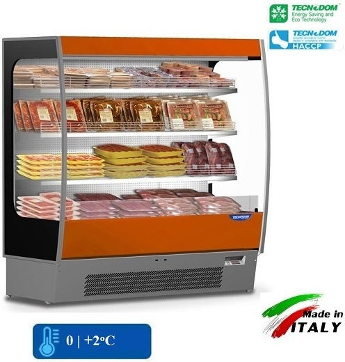 Tecnodom Lido CG 125 Vitrină frigorifică Self-Service 131x88.8x199.1cm.