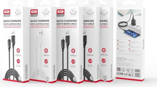 XO 1m Regular USB 2.0 to micro USB Cable White