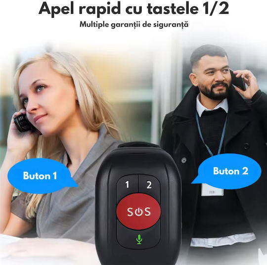 GPS Tracker GSM pentru Copii/Vârstnici Waterproof IP67 cu Alarmă