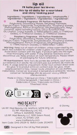 Mad Beauty Herz Lippenöl Himbeere