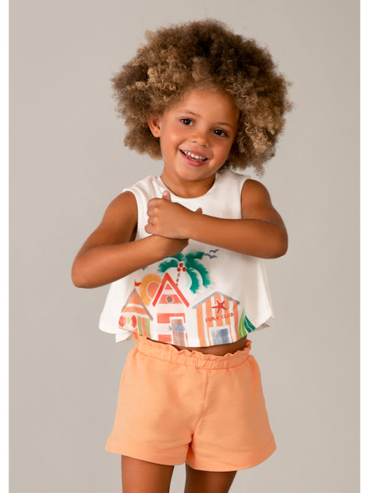 Kids' Set with Shorts Summer 2pcs Orange