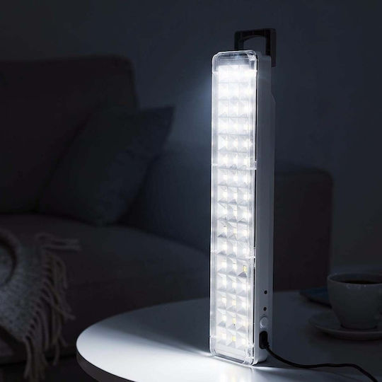 Avizar 60 Led High Brightness Emergency Lamp 3600mah Rechargeable White