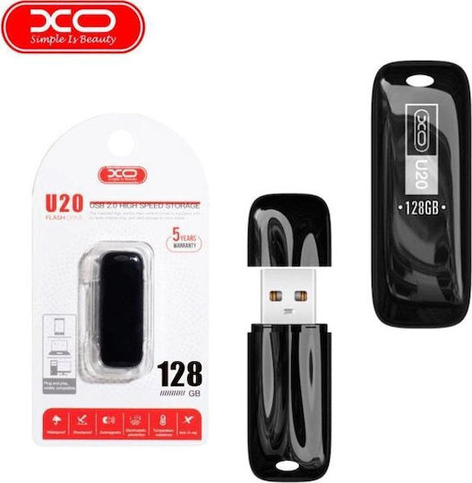 XO 128GB USB 2.0 Стик Черен