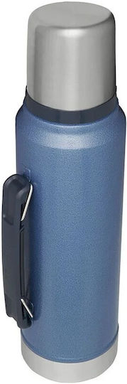 Stanley Classic Legendary Bottle Thermos Stainless Steel BPA Free 1lt Hammertone Lake with Cap-Cup