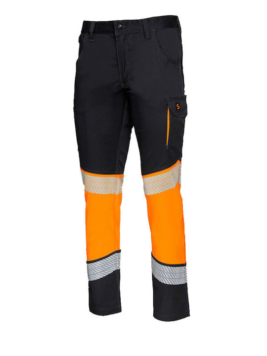 Stenso Reflektierend Arbeitshose Orange