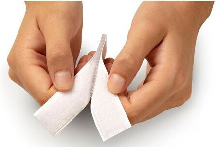 Inofix Self-Adhesive Hook & Loop Tape Black 20mm 1pcs
