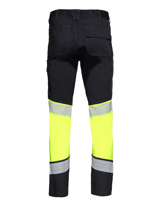 Stenso Reflektierend Arbeitshose Gelb