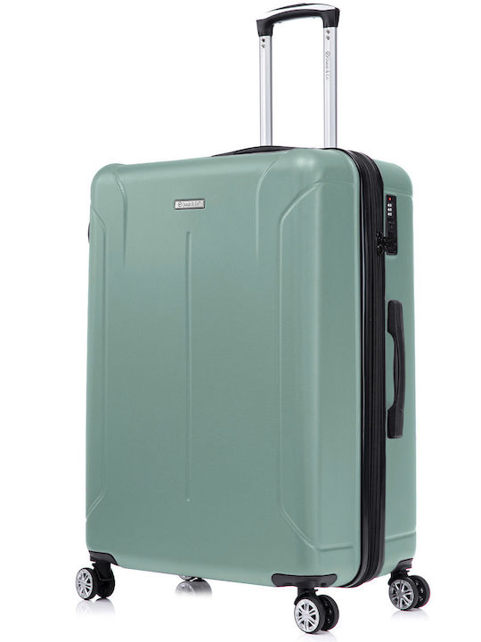 Quasar Großer Reisekoffer Hartschalen Light Turquoise mit 4 Räder Höhe 76.5cm