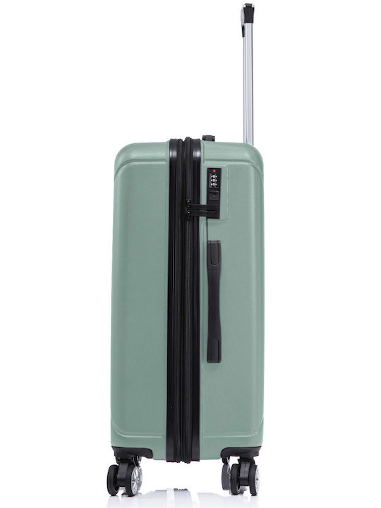 Quasar Μεσαία Βαλίτσα Ταξιδίου Σκληρή Light Turquoise με 4 Ρόδες Ύψους 66.5εκ.