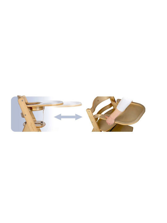 Nukido Hochstuhl & Holzsitz Beige
