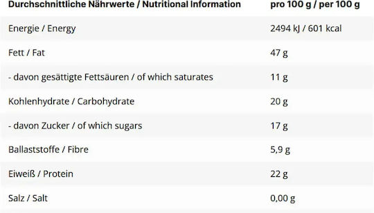 Inlead Nutrition Vegan Φυστικοβούτυρο Τραγανό Ολικής Άλεσης 1000gr