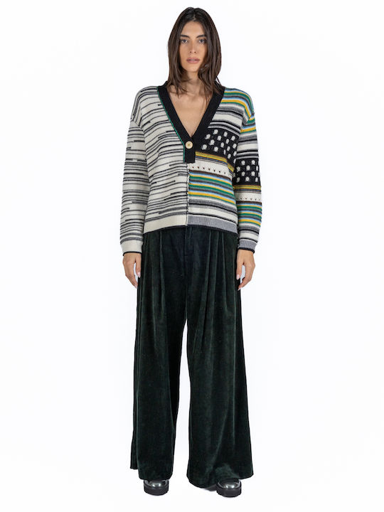 Women's Long Sleeve Sweater Woolen Multicolour