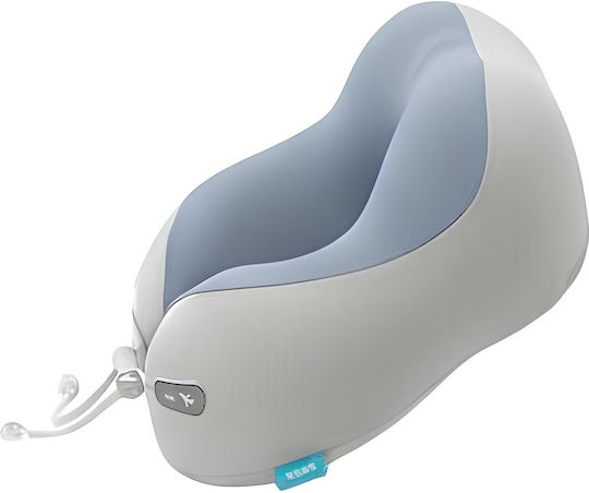 Avizar U-förmiges Reisekopfkissen Nacken Ergonomische Unterstützung Ultra Komfortables Hellgrau