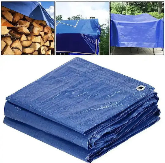 Wasserdicht Plane 120gr/m² 4x2m. Licht Typ Blau