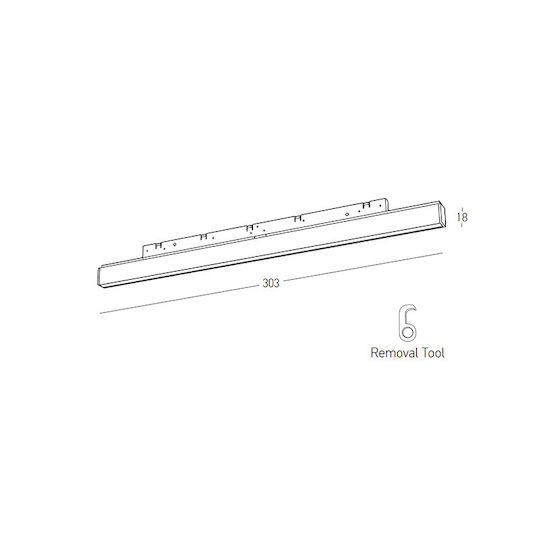Zambelis Lights LED Lumina liniară Lumină Plafon 6W Alb cald