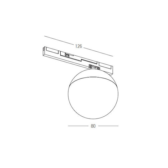 Zambelis Lights LED Lumina liniară Lumină Plafon 7W Alb cald