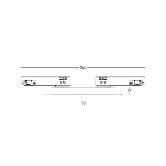 Zambelis Lights LED Lumina liniară Lumină Plafon 7W Alb cald