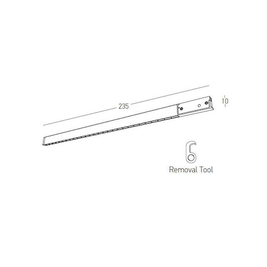 Zambelis Lights LED Lumina liniară Lumină Plafon 4W Alb cald