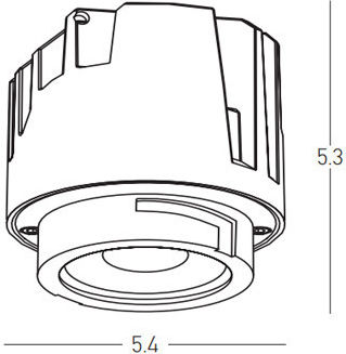 Zambelis Lights LED Θερμό Λευκό Σποτ σε Μαύρο Χρώμα