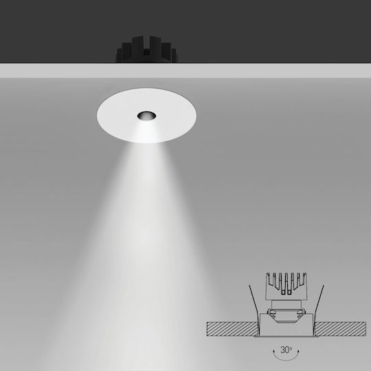 Zambelis Lights LED Топло бяло Спот в Бял Цвят