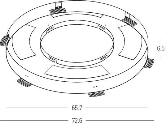 25206 Trimless Rahmen 25199 25200 Led Beleuchtungszubehör Scheinwerfer Schwarz 25206