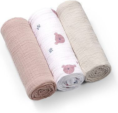 Babyono Πάνες Αγκαλιάς από Μουσελίνα 70x70εκ. 3τμχ