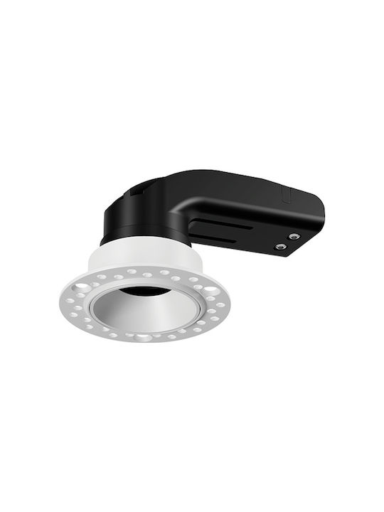 Zambelis Lights Χωνευτό Σποτ με Ενσωματωμένο LED και Θερμό Λευκό Φως Λευκό