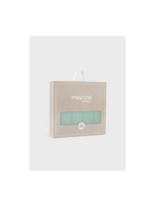 Mayoral Blanket Nursery Swaddling Blankets Knitted Green 90x90cm