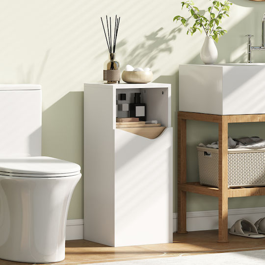 HomCom Bathroom Cabinet L30xW30xH71.5cm Natural