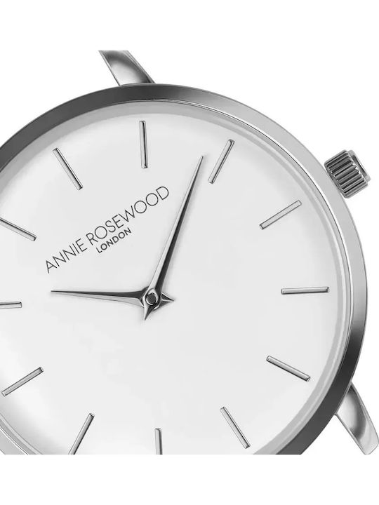 Annie Rosewood Women's Watch with Gray Leather Strap