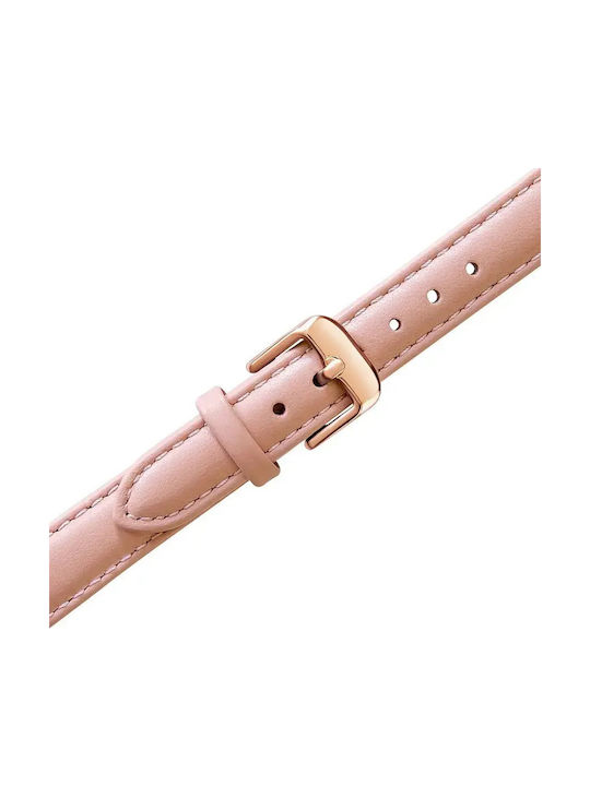 Annie Rosewood Γυναικείο Ρολόι 36mm Μπαταρίας με Ροζ Δερμάτινο Λουράκι