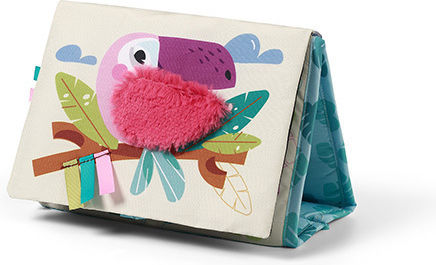 Babyono Safari Activity Book Fabric with Sounds for Newborns