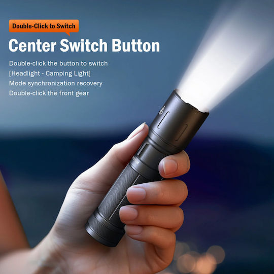 Ledholics Flashlight LED Dual Function with Maximum Brightness 1100lm