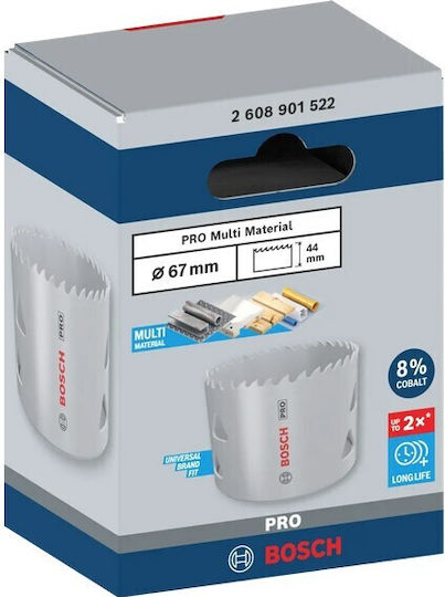 Bosch Ποτηροπρίονο Multi Material Ξηρής Κοπής με Διάμετρο 67mm