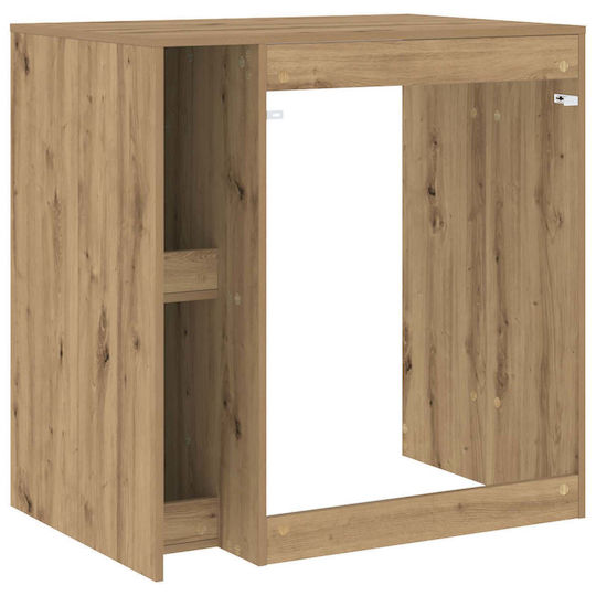 vidaXL Cabinet de baie Mobilier pentru baie L87xA60xÎ89cm Stejar