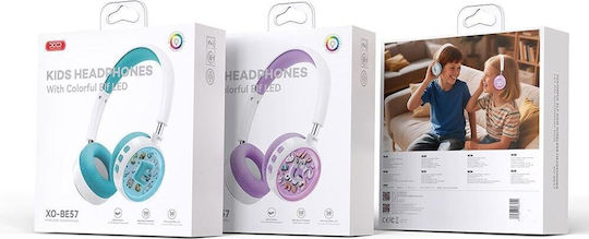 XO BE57 Kabellose Bluetooth Kinder Über Ohr Kopfhörer Blau