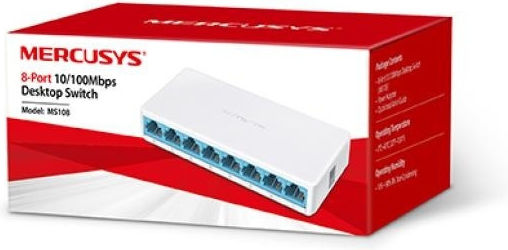 Mercusys Ms108 v3 Unmanaged L2 Switch με 8 Θύρες Ethernet