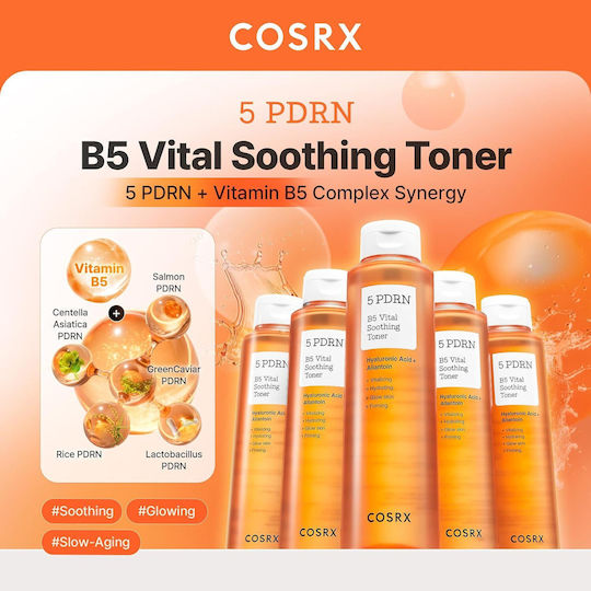 Cosrx 5 Pdrn B5 Liquid Facial Toner with Rice, Centella Asiatica & Niacinamide 280ml