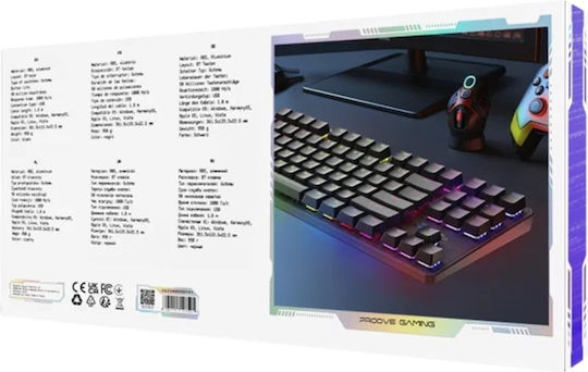 Proove Everfrost Gaming Mechanische Tastatur Tenkeyless mit Outemu Blau Schaltern und RGB-Beleuchtung (Englisch US)