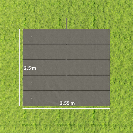 Outsunny Ανταλλακτικό Ύφασμα Ομπρέλας Γκρι 3x3m