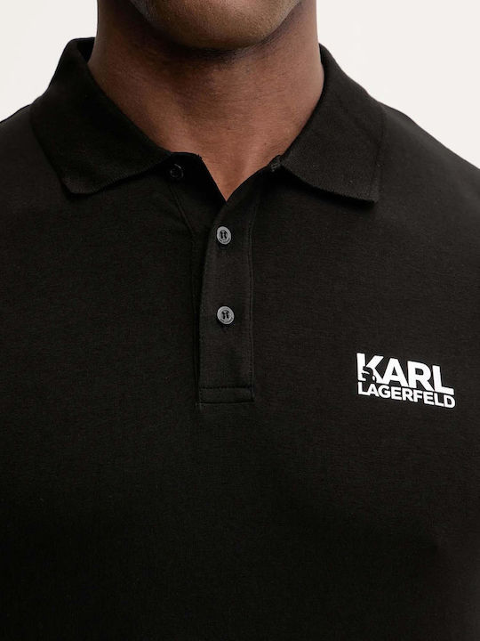 Polo Short Sleeve Black Blouse