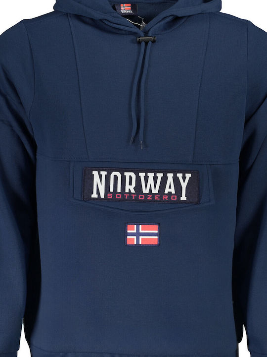 Sweatshirt with Hood Blue