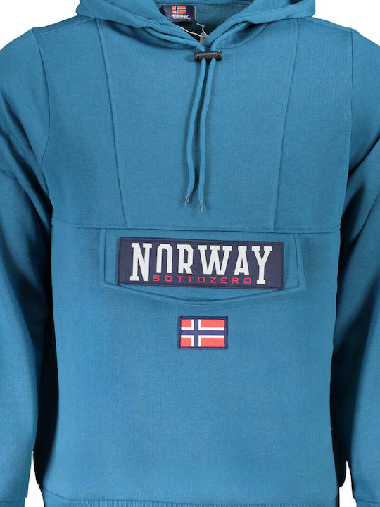Sweatshirt with Hood Blue