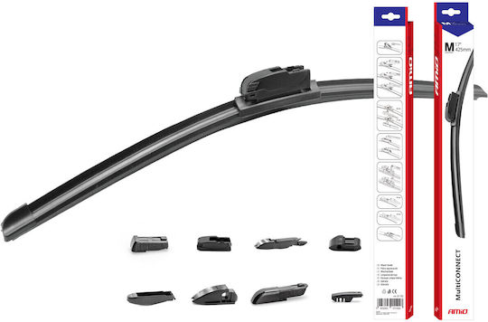 Flat Windshield Wiper 8 Adapters 16" 400mm Multiconnect