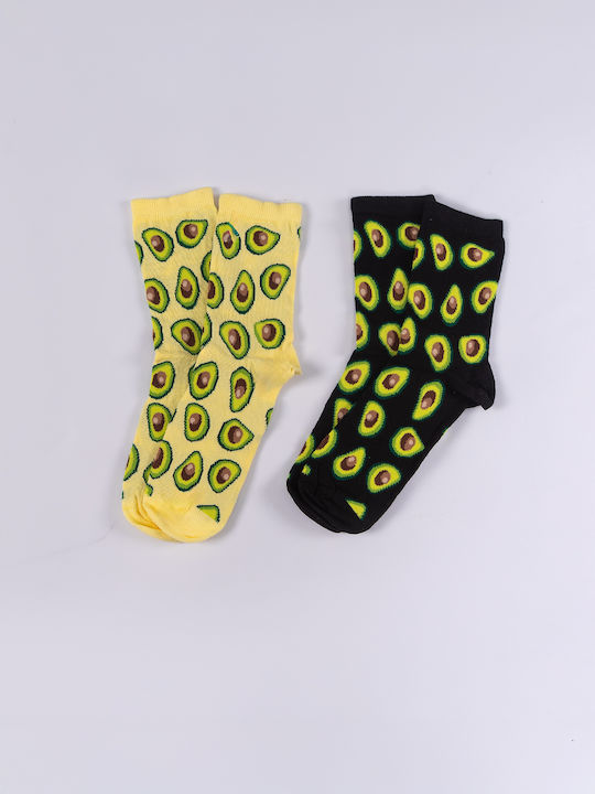 The Lady Дамски Чорапи Yellow/Black 2Пакет The Lady Дамски Чорапи Yellow/Black 2Пакет