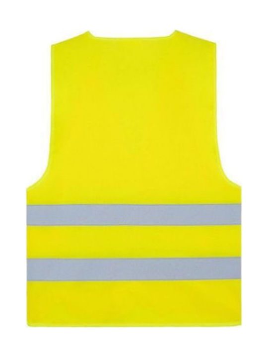 Velcro Bărbați Vestă de siguranță cu benzi reflectorizante Galben