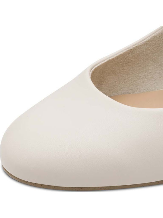Ecru Heels with Strap
